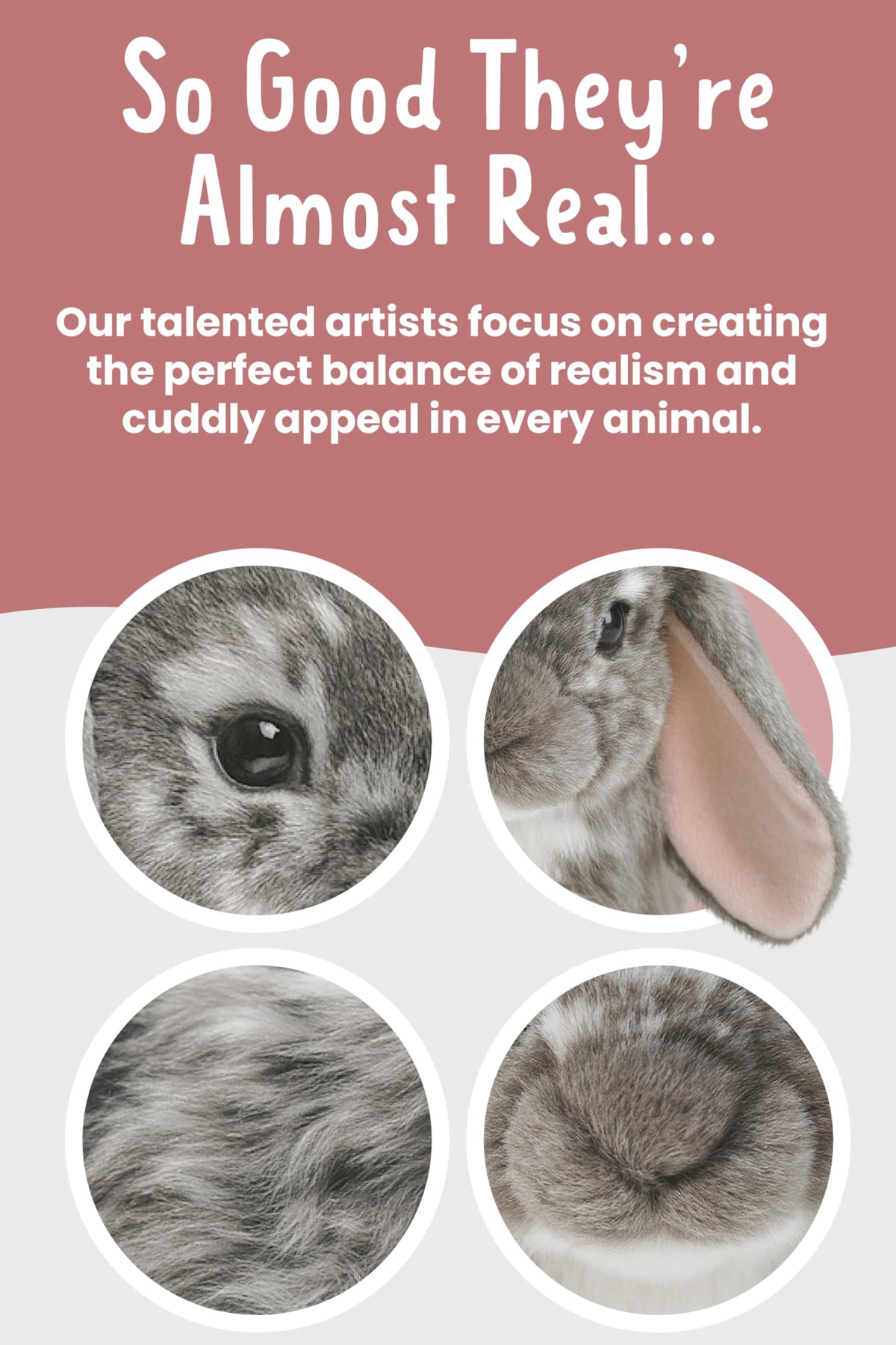 Living Nature long lop ears highlight authentic Dutch rabbit design