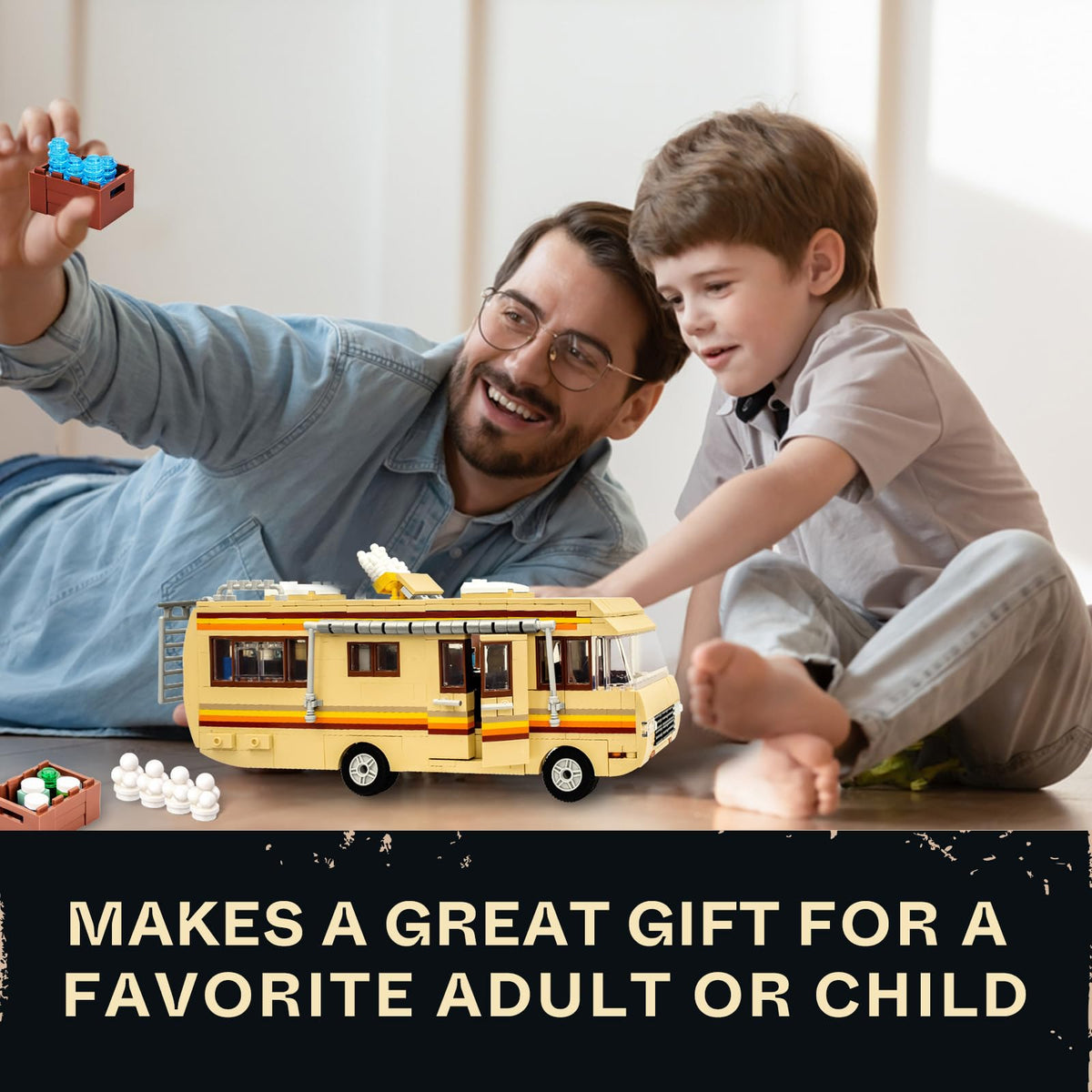 Lixboxy Camper Break Bad RV building set makes a thoughtful gift for fans.