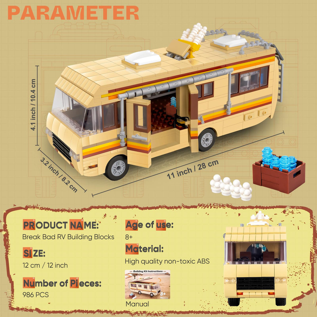 Lixboxy Camper Break Bad RV kit with easy-to-follow instructions for quick setup.
