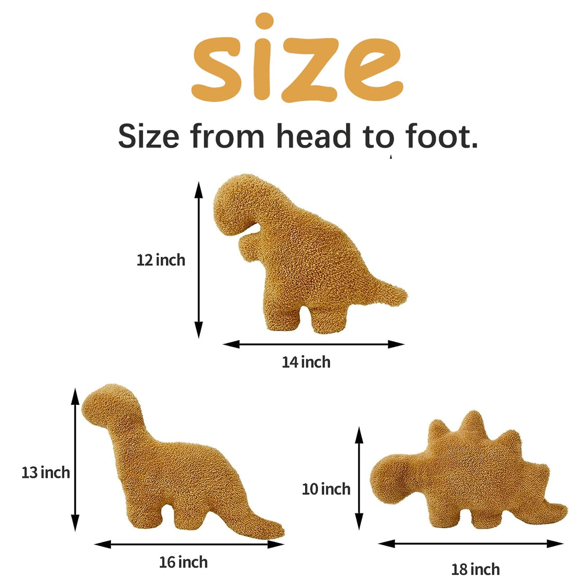 Lixzuch Dino Nugget Pillow soft-fabric close-up, premium material for gentle touches