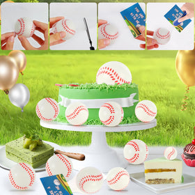 LiYiQ baseball card design pairs with each ball for personalized gift exchanges.