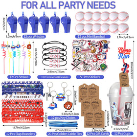 LiYiQ baseball straws add fun to drinks at birthday celebrations.