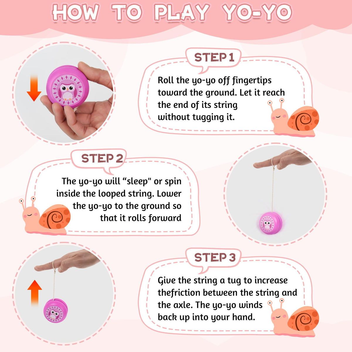 LiYiQ compact yoyos are easy to store and carry.
