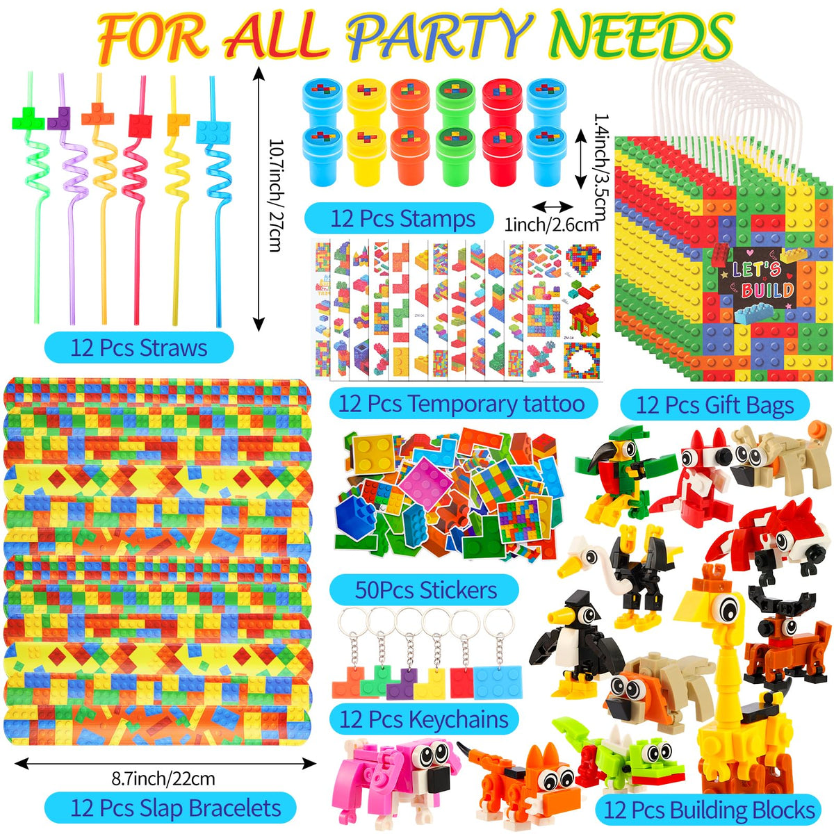 LiYiQ mini animal building blocks for cute party prizes and imaginative play.