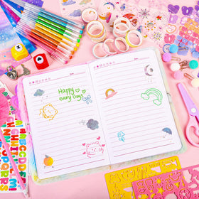 LiYiQ axolotl sticker kit helps personalize diary pages creatively
