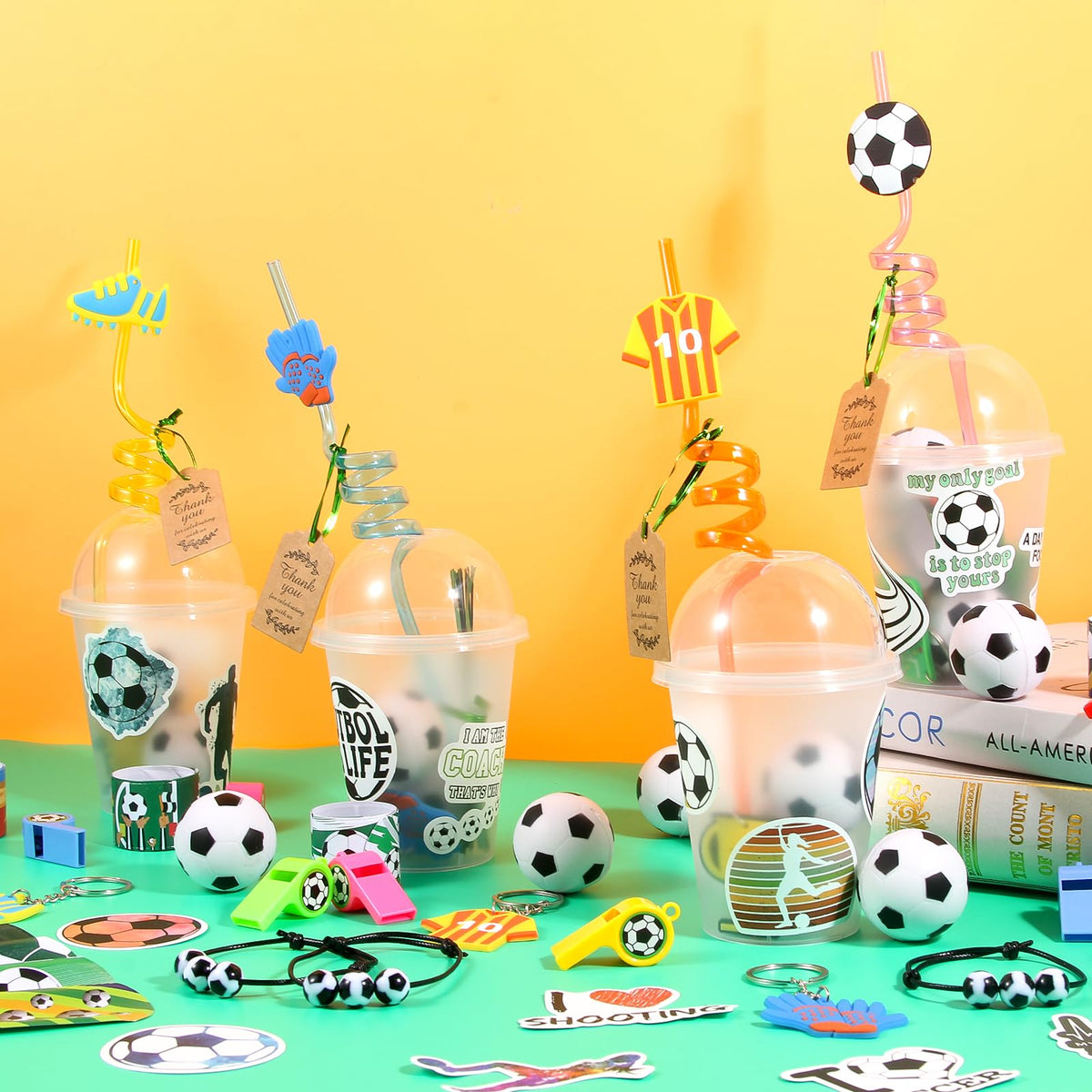 LiYiQ soccer slap bracelets add color and trendable favors.