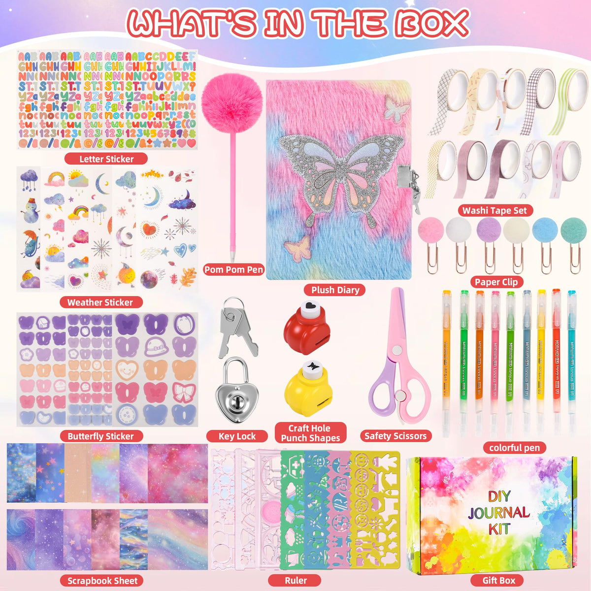 LiYiQ starry sky scrapbook paper pack to inspire dreamy page layouts