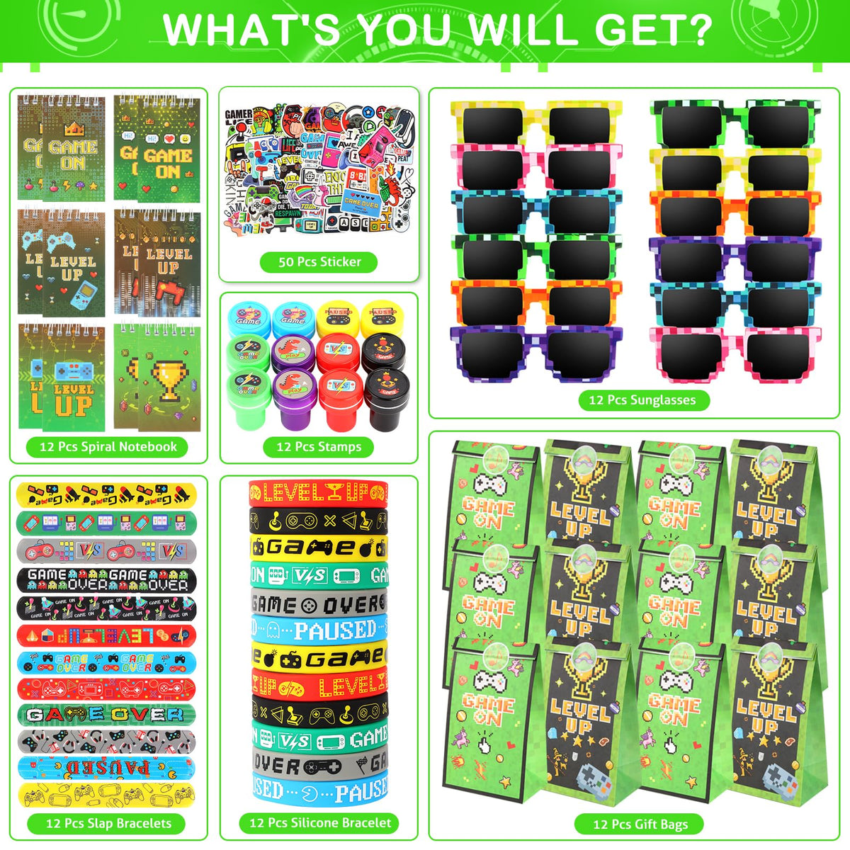 LiYiQ video game slap bracelets add retro flair and party fun