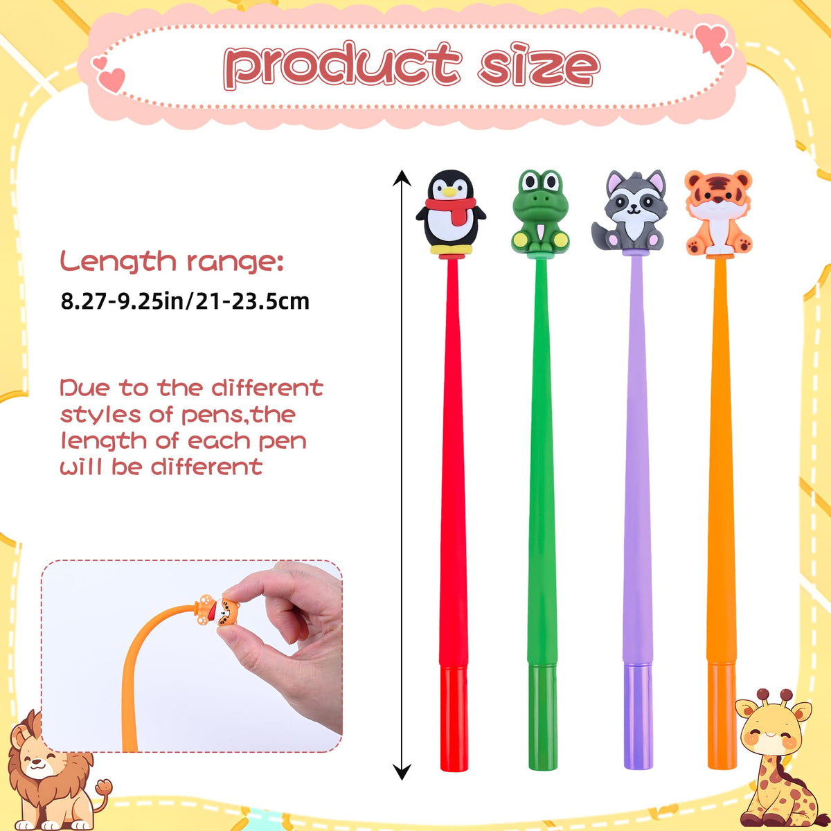 LiYiQ cat bobblehead pen—cute desk friend for notes