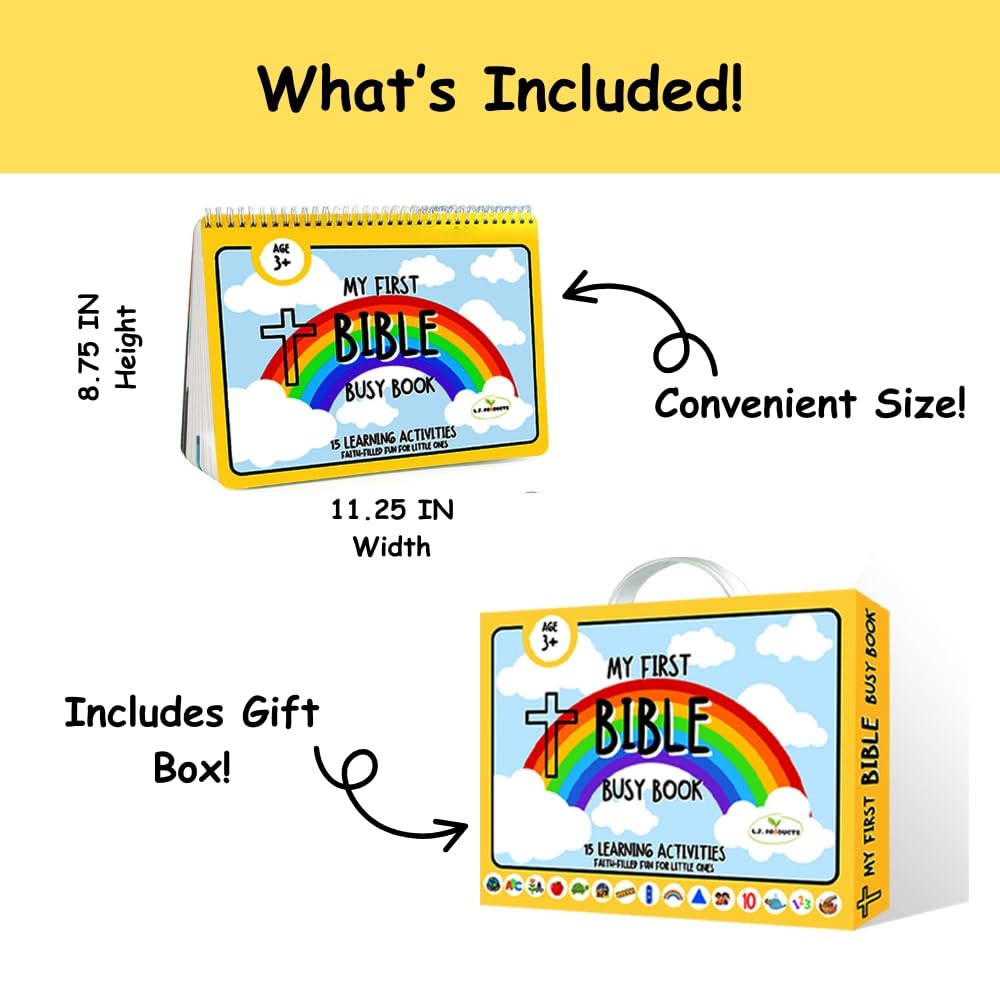 LJ-Products Busy Book creation activity helps kids learn shapes and letters.