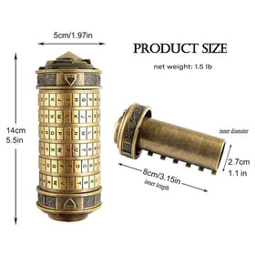 LJOYKID cryptex bronze dial detail demonstrates easy code customization