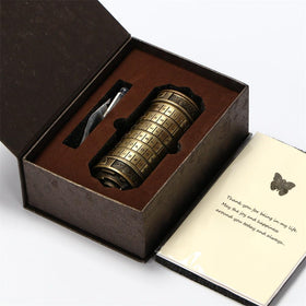 LJOYKID cryptex bronze interior detail with secret cavity for valuables