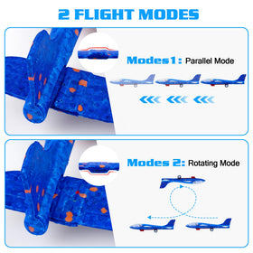 LJZJ outdoor flying toy: six planes plus two launchers for group play.