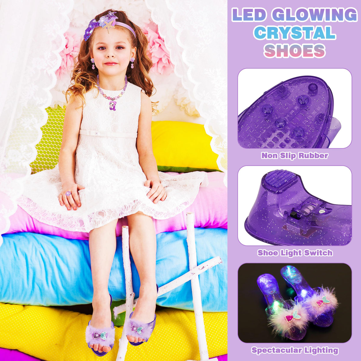 LJZJ necklaces completing princess outfits and accessories