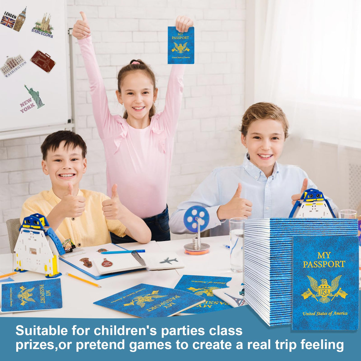 Llamau passport theme party gift idea for kids.