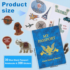 Llamau passport book interior pages for writing and drawing.