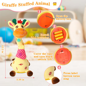 LLUKEME Dancing Giraffe gift ready for birthdays and celebrations.
