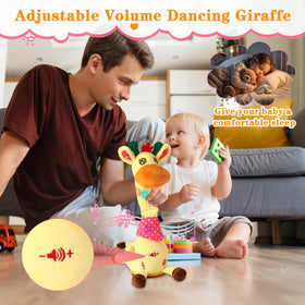 LLUKEME Dancing Giraffe ideal for portable outdoor play and travel.
