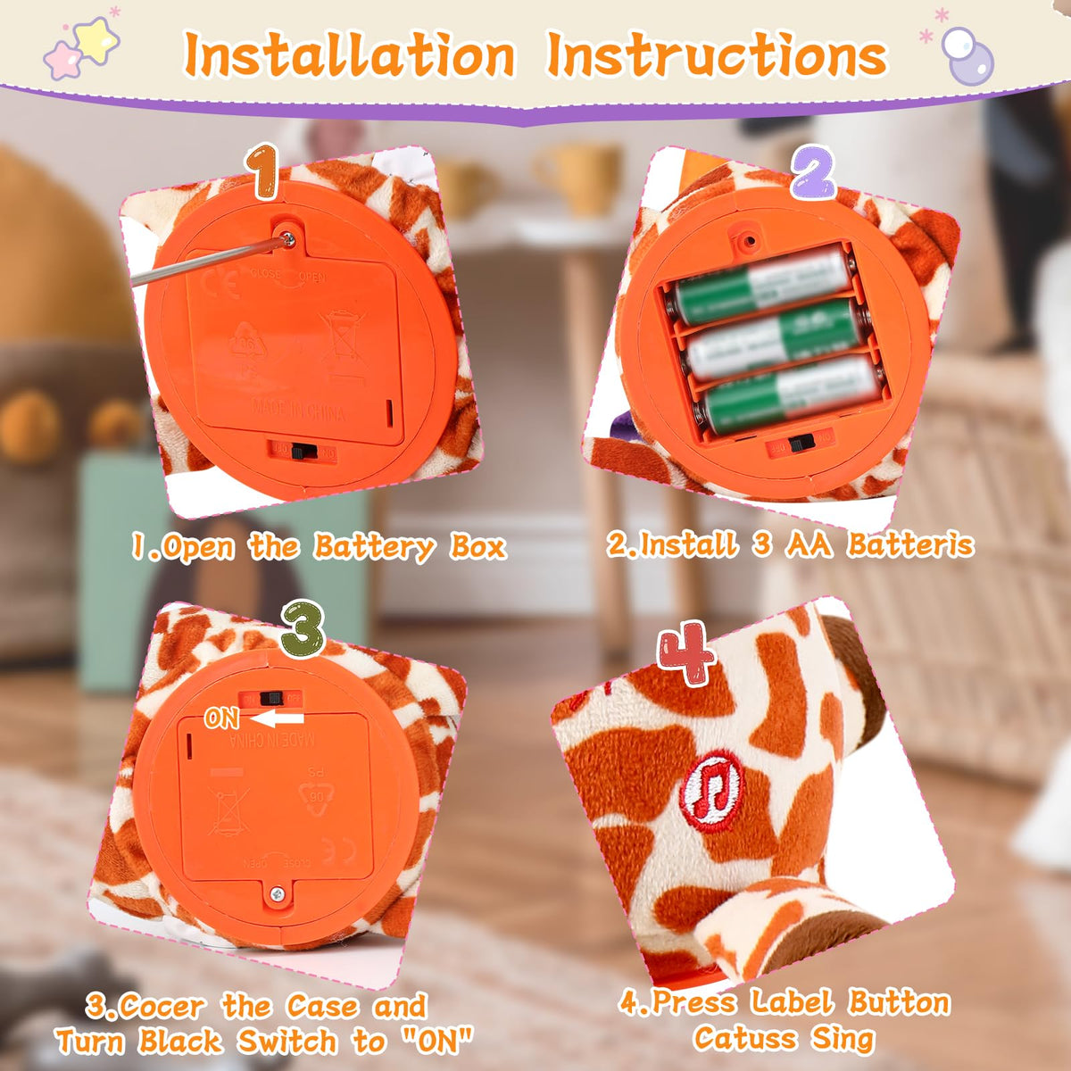 LLUKEME giraffe performs 10 melodies to spark musical moments