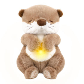 LLUKEME otter breathing buddy plush for comforting bedtime cuddles