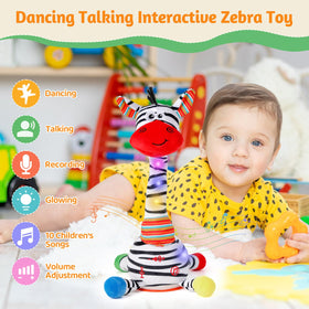 LLUKEME Zebra toy easy to wipe clean after adventures