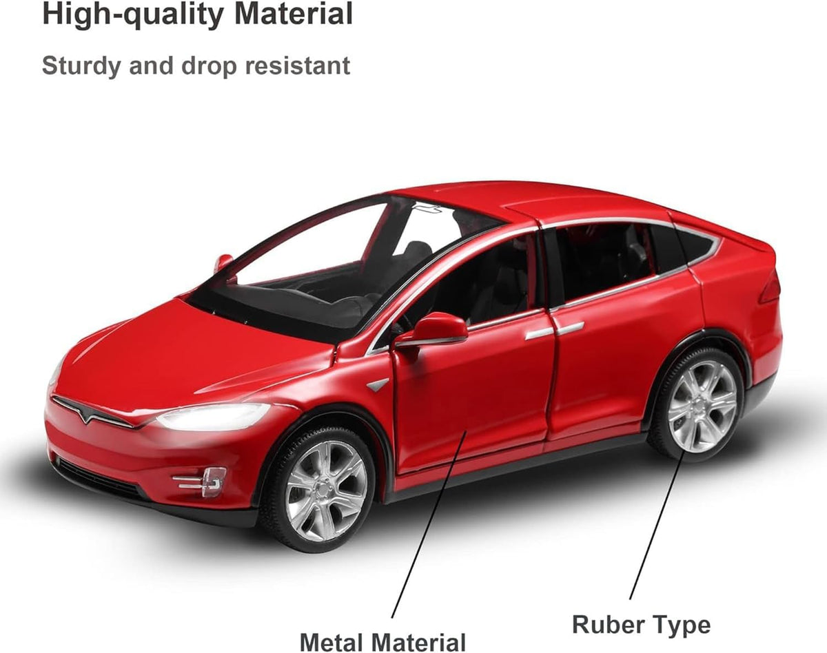 LLWEIT Model X lights and engine sounds activate when doors open for immersive play.