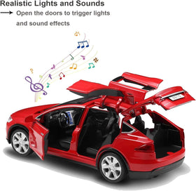LLWEIT Model X pull-back action for quick starts and pretend racing fun.