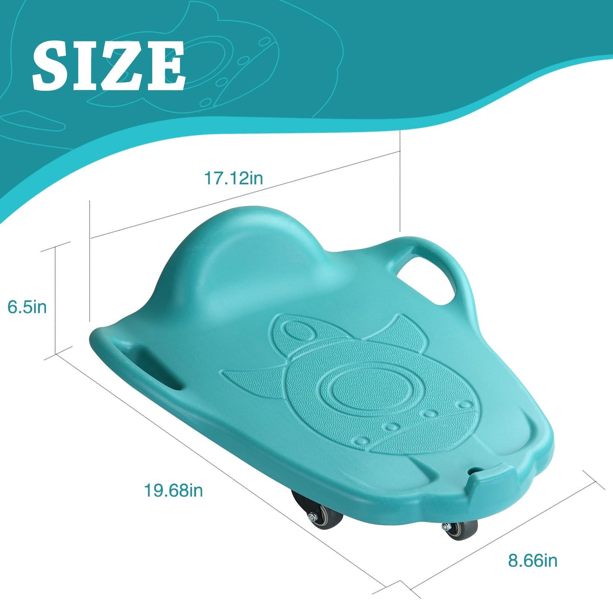 Llyjjkuwl large scooter board makes a playful gift for ages three and up.
