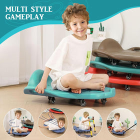 Llyjjkuwl large scooter board side handle enables easy steering during kneeling or sitting use.
