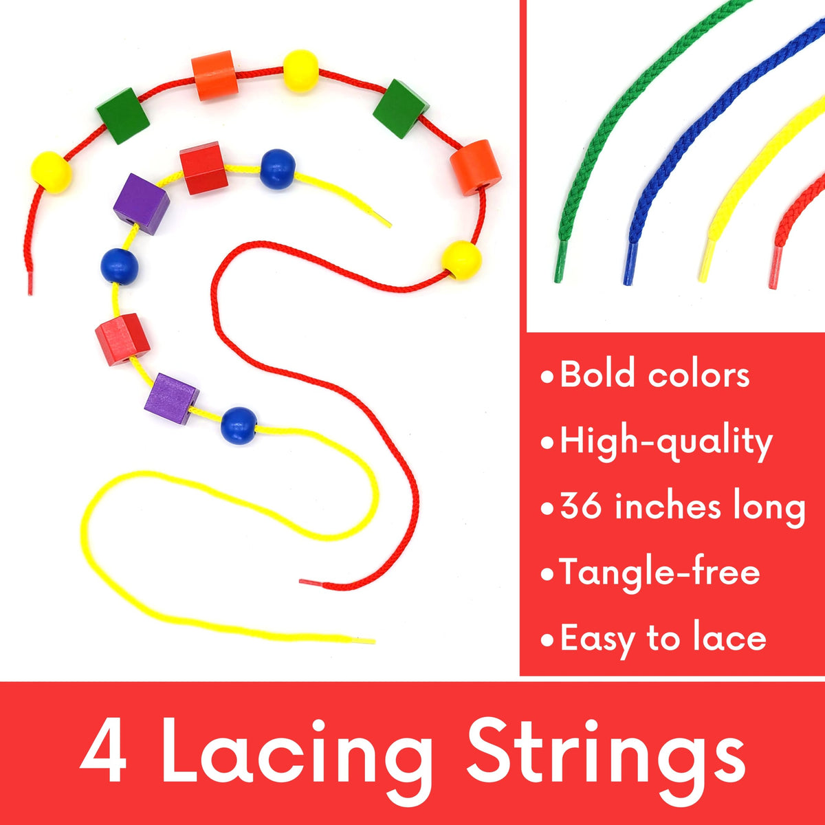LMC Products wooden beads boost hand eye coordination and fine motor skills