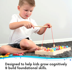 LMC Products Magnetic Alphabet Fishing Toy storage box keeps play area tidy after use