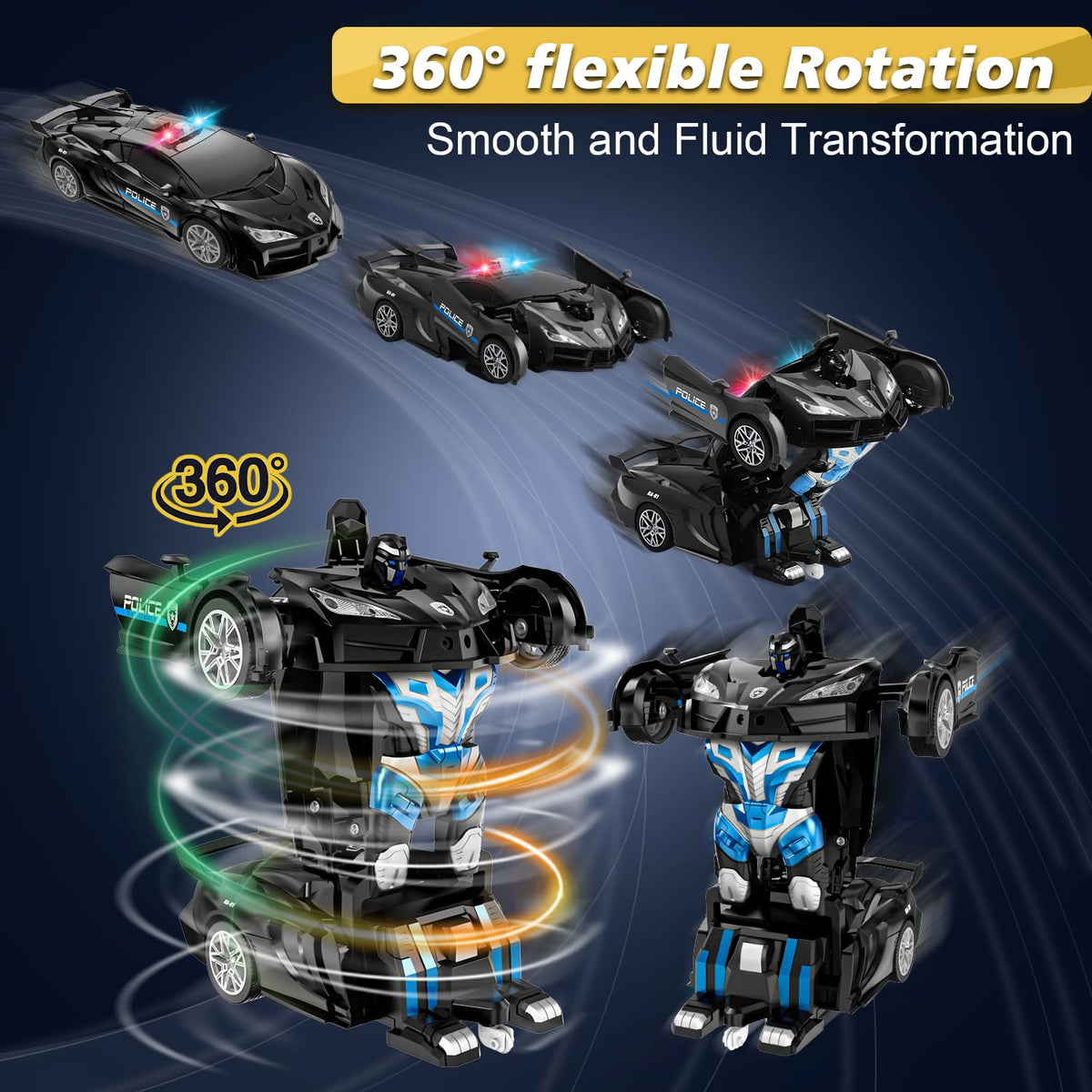 LNNKINE LED police lights add realism during play