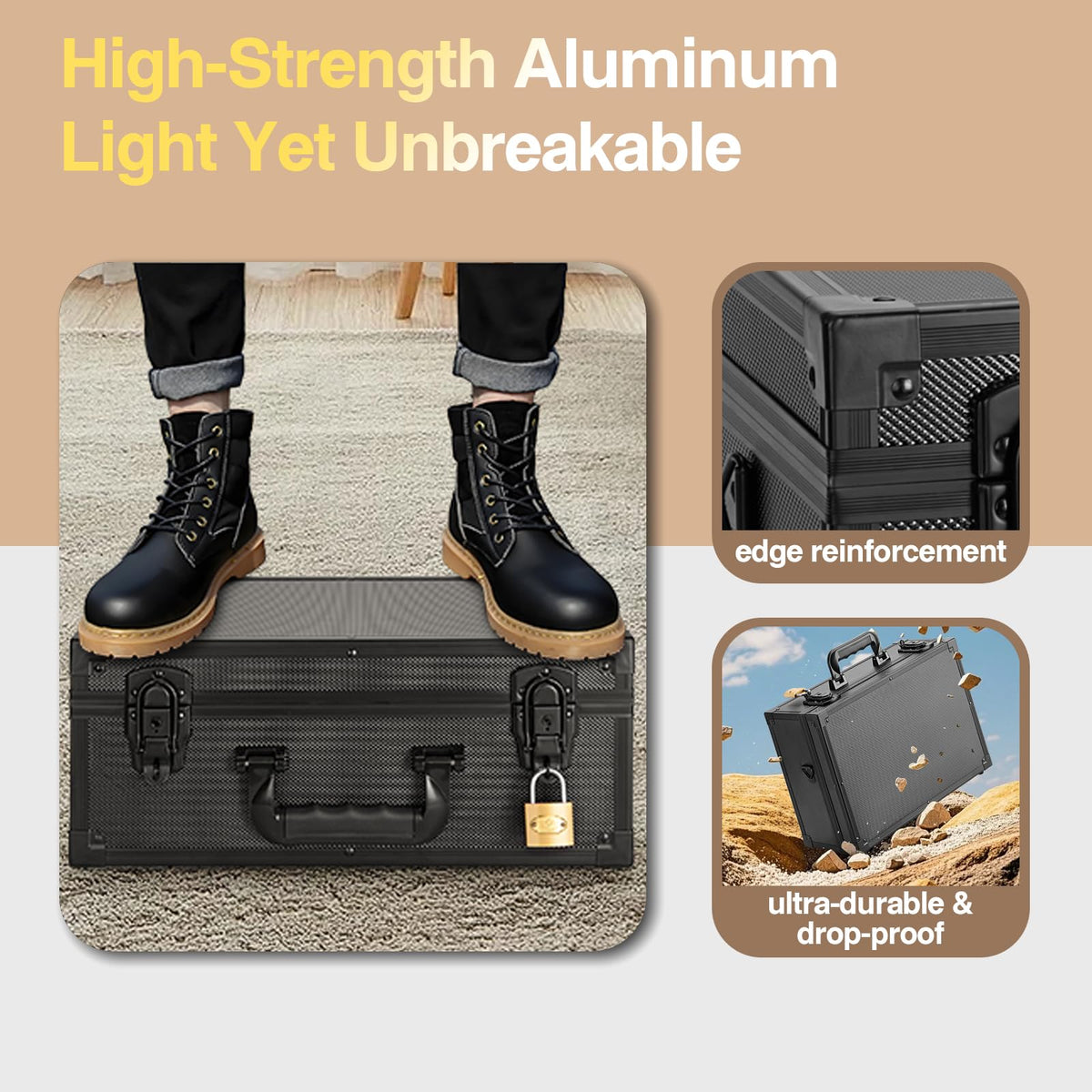 LOCKCURX case seals out dust, moisture, and UV exposure.