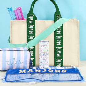 Locmeo canvas bag suitable for laptops and travel clothes.