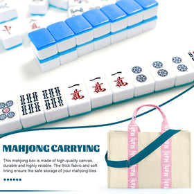 Locmeo Empty Mahjong Bag displays dimension tag with 22x15 inches.