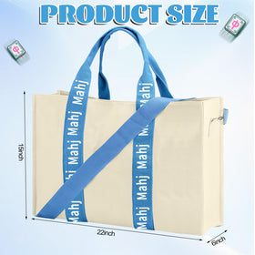 Locmeo mahjong bag interior pocket secures tiles and cards