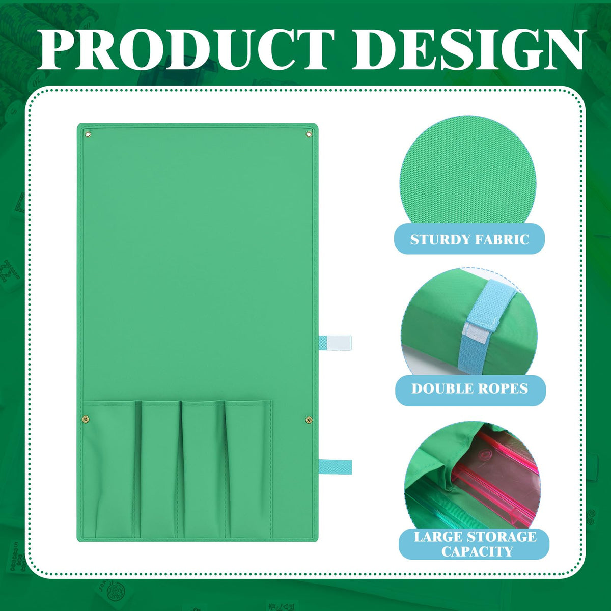 Locmeo Buckle and snap-flap security keeps contents secure during play.