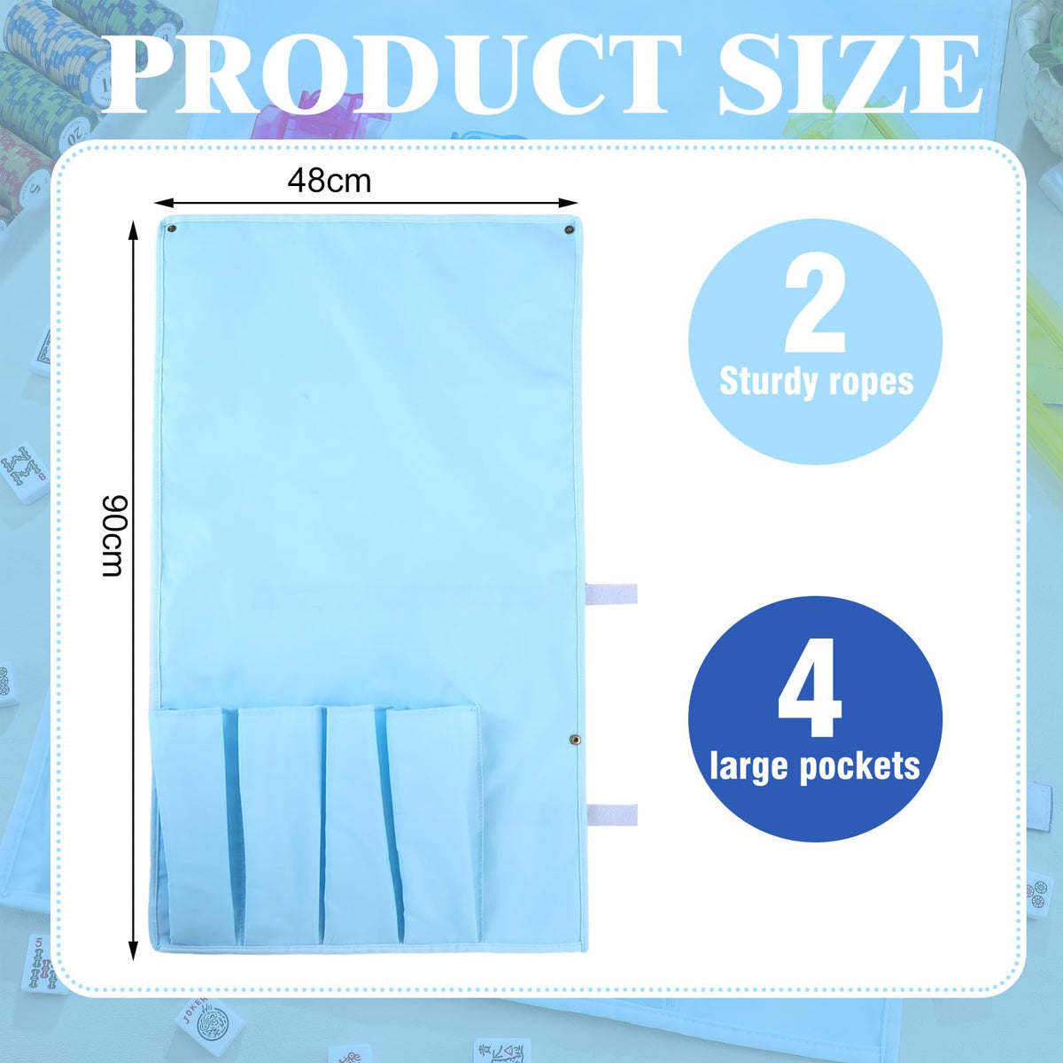 Locmeo protective sleeve for mahjong racks keeps contents secure while traveling.