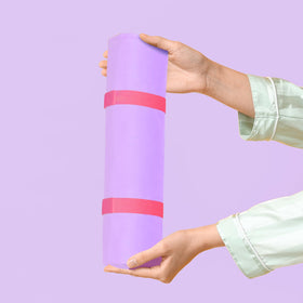 Locmeo bag rolled and tied for compact portability
