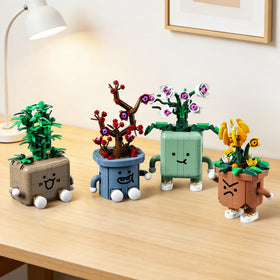 Lodikisbay bonsai orchid design blocks evoke calm focus for home office decor.