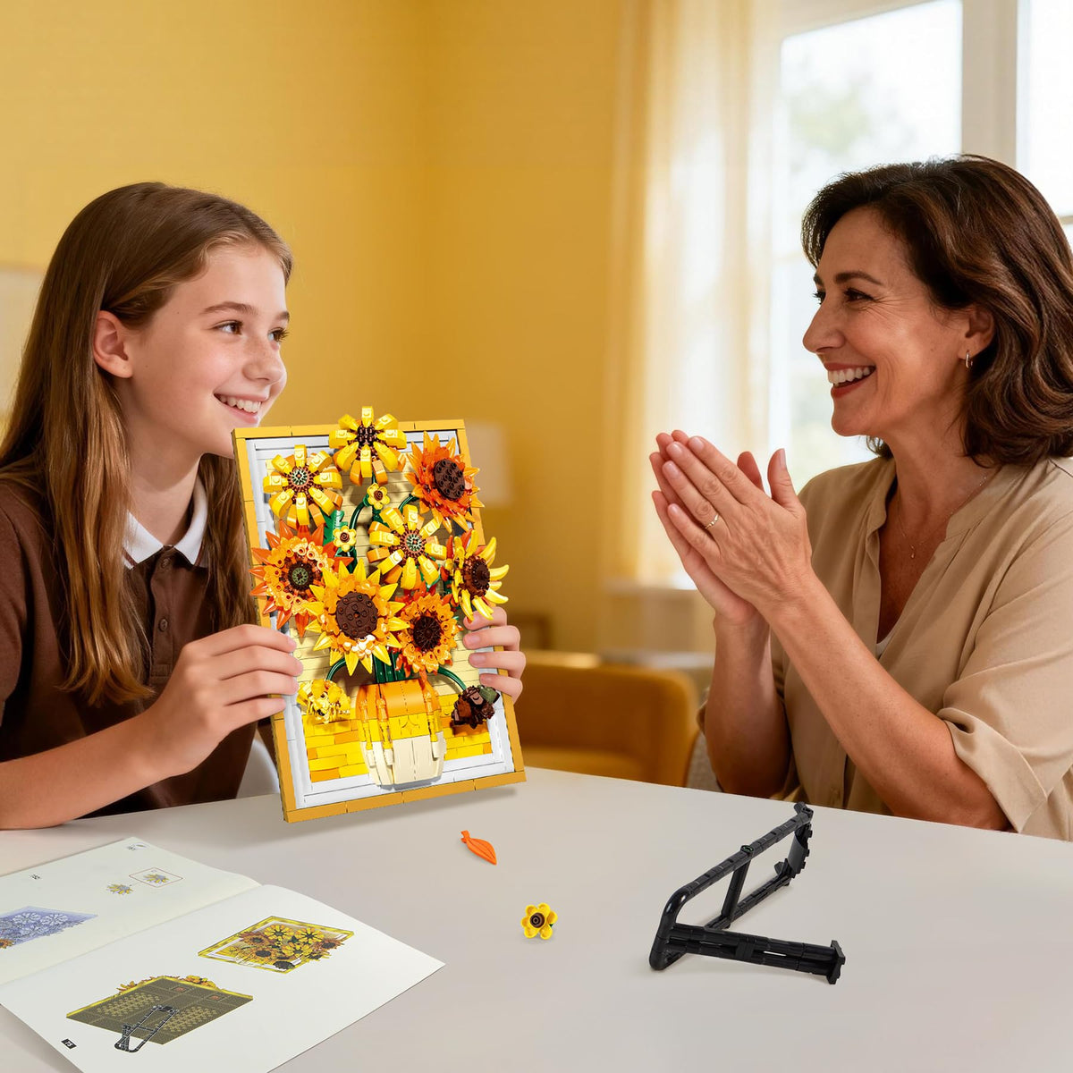 Lodikisbay Sunflower Frame Building Set makes a thoughtful art-loving gift