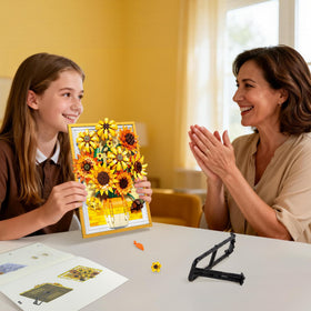 Lodikisbay Sunflower Frame Building Set makes a thoughtful art-loving gift
