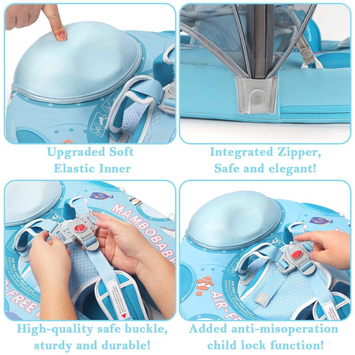 LOGIFTVE Mambobaby non-inflatable buoyancy design for quick, reliable setup