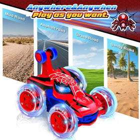Logth Spider Monster RC Car with 2.4GHz controller for interference-free control.