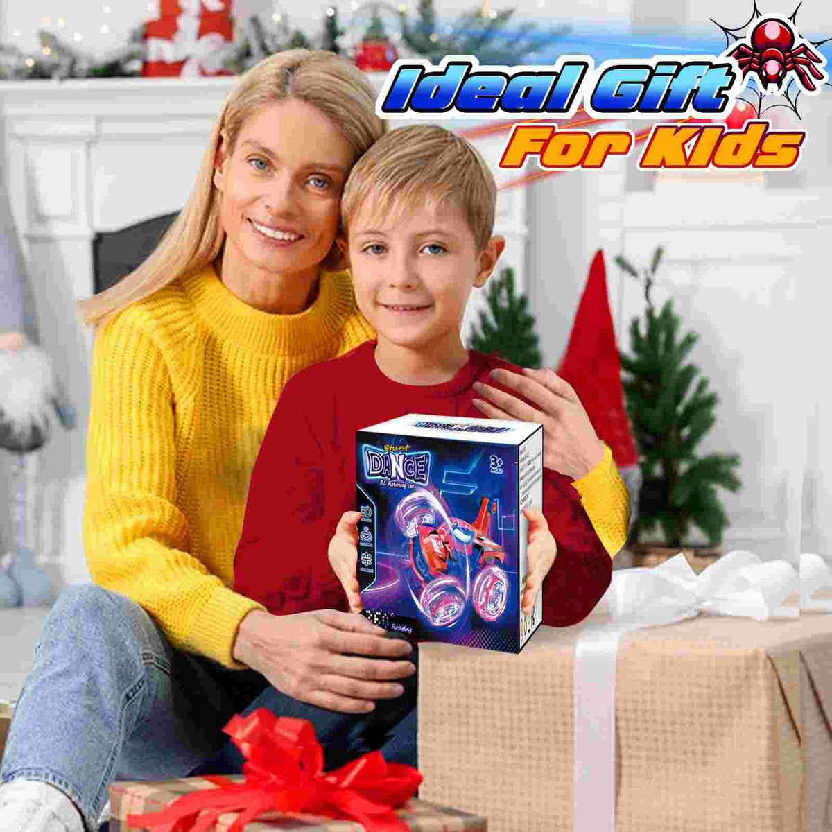 Logth Spider Monster RC Car in gift-ready packaging for birthdays and holidays.