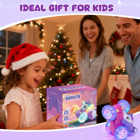 Logth Unicorn RC Car packaged as a gift-ready surprise for birthdays
