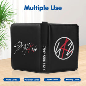 Loiuvos binder's 4-pocket pages hold up to eight cards per page.