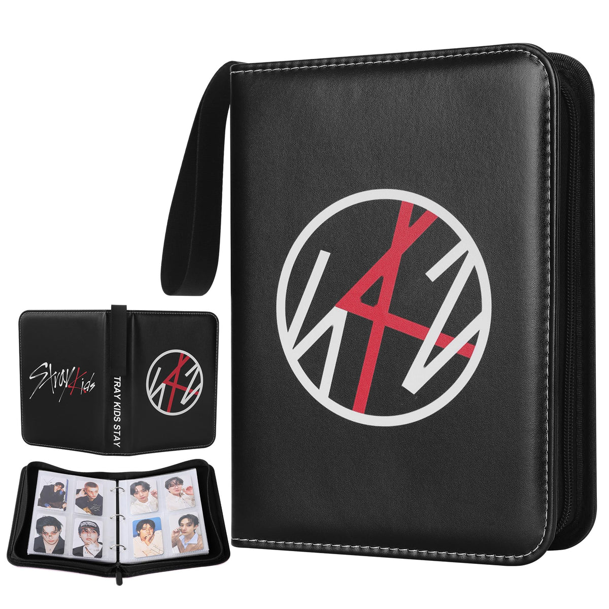 Loiuvos Stray Photocard Binder with 400 pockets keeps STAY cards organized on the go.