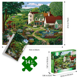 LOJETON 27.5x19.7 inch puzzle ready for display or shelf decor