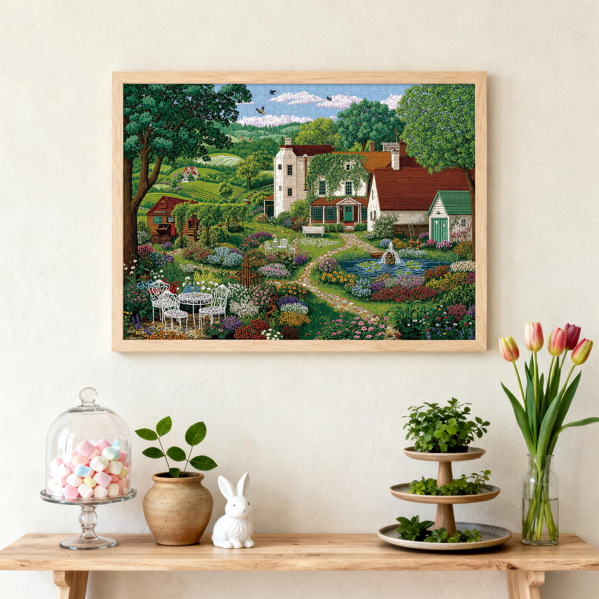 LOJETON Adult Puzzle 1000pc Matte Finish promotes calm and mindful assembly